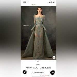 MNM Couture Evening dress.
